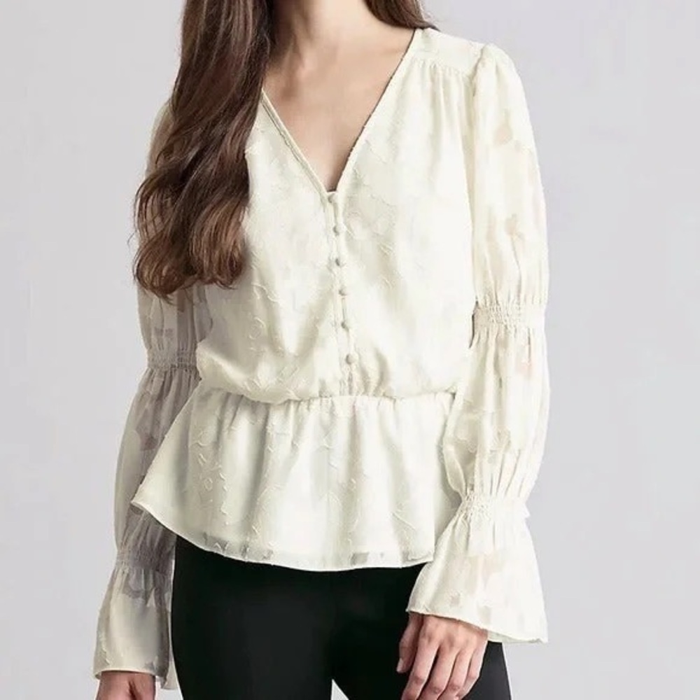 ELIZABETH AND JAMES Peplum Blouse